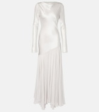 Tove Cordelia silk satin and chiffon maxi dress