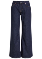 Reformation Cary Wide-leg Jeans Dark Blue