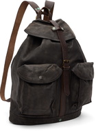 RRL Brown Leather Rucksack