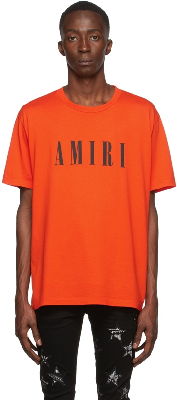 Photo: AMIRI Orange Core Logo T-Shirt