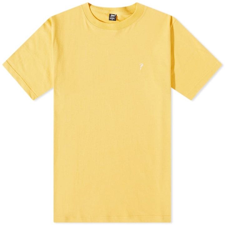 Photo: Patta Men's Basic Script P T-Shirt in Yolk Yellow