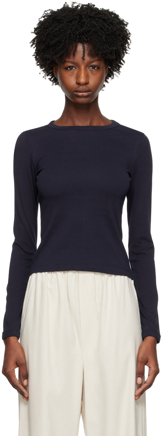 Floracore long t-shirtブラック Mサイズ 長袖カットソー FLORE FLORE Navy Max Long Sleeves T-Shirt FLORE FLORE