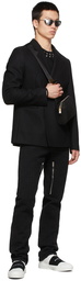 Givenchy Black Wool Padlock Blazer