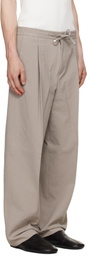 Hugo Beige Modern Fit Seersucker Trousers