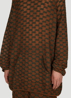 Isa Boulder Check Knit Hooded Sweater