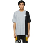 Dsquared2 Grey and Black Bicolor T-Shirt