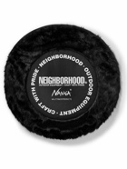 Neighborhood - Logo-Embellished Shell-Trimmed Faux Fur Cushion Cover