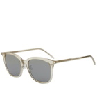 Saint Laurent Sunglasses Men's Saint Laurent SL 489/K Sunglasses in Beige/Silver