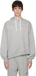 The World Is Your Oyster Gray Embroidered Hoodie