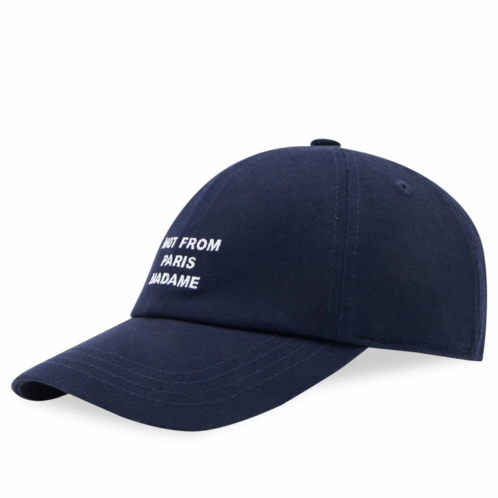 Photo: Drôle de Monsieur Men's Slogan Logo Cap in Navy 