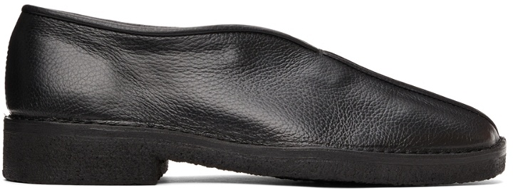 Photo: Lemaire Black Square Toe Loafers