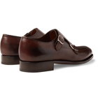 Edward Green - Fulham Suede Monk-Strap Shoes - Brown