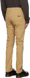 Nudie Jeans Beige Slim Adam Trousers