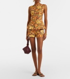 Faithfull Lila floral linen shorts