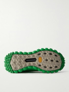 Moncler - Trailgrip Leather-Trimmed Mesh and Rubber Sneakers - Green