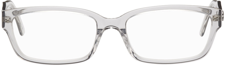 Photo: Balenciaga Gray Rectangular Glasses
