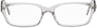 Balenciaga Gray Rectangular Glasses