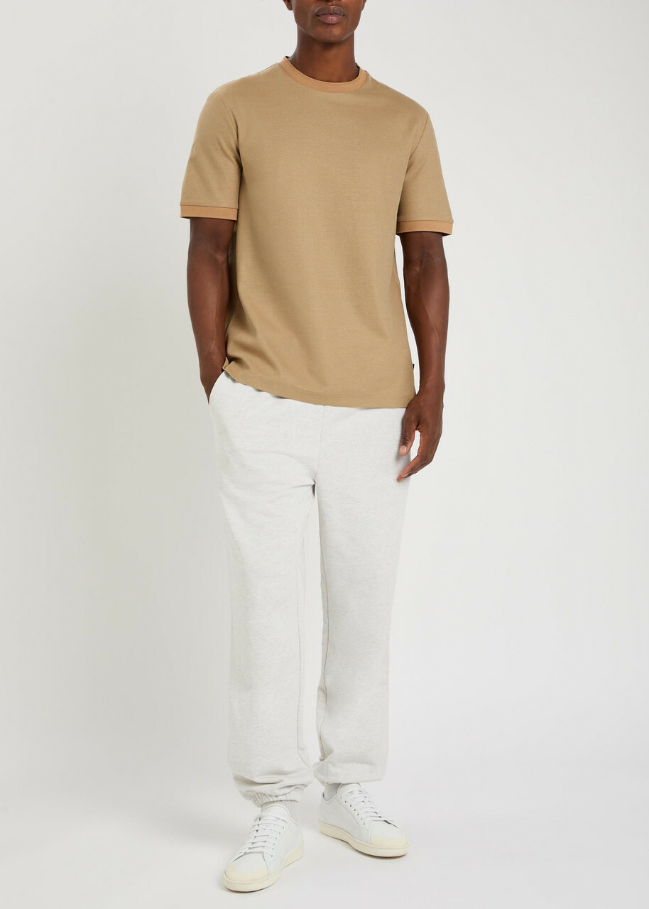 Boss Locsin Cotton Sweatpants Ecru