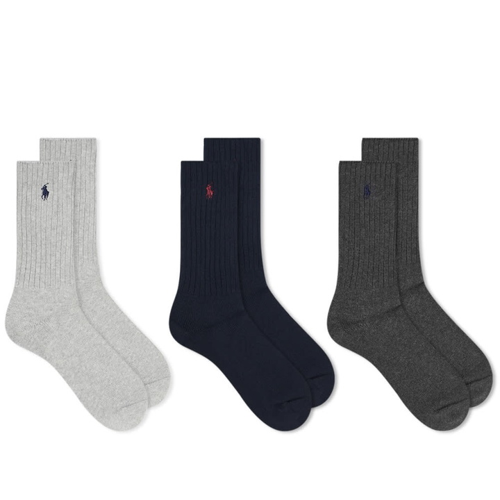 Photo: Polo Ralph Lauren Classic Crew Sock - 3 Pack