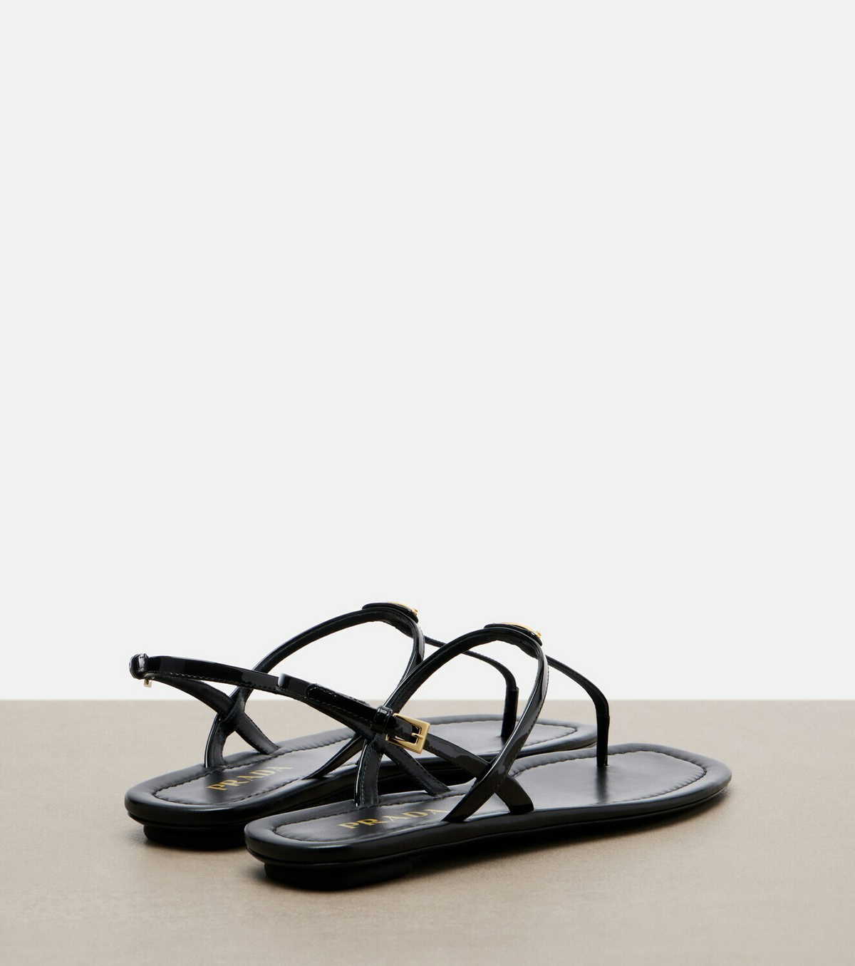 Prada Patent leather thong sandals