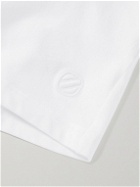 Ermenegildo Zegna - Logo-Embroidered Stretch-Cotton Jersey T-Shirt - White