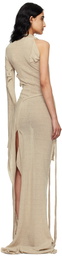 Ottolinger Beige Deconstructed Maxi Dress