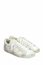 Philippe Model Prsx Low Sneakers In Beige Leather