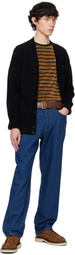 Maison Kitsuné Brown Fox Head Belt
