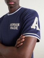 Human Made - Logo-Print Jersey T-Shirt - Blue