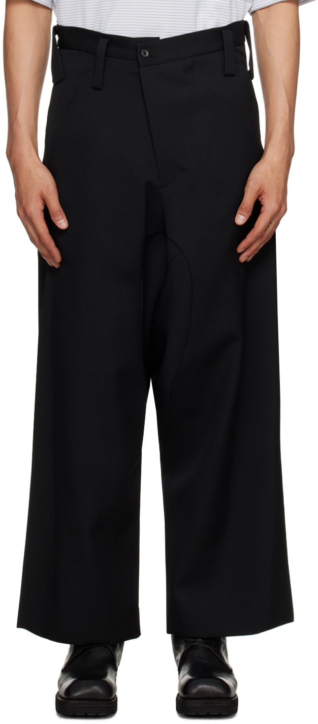 Fumito Ganryu Black Graffiti Trousers Fumito Ganryu