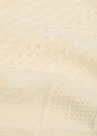 Staud Sidney Cable-knit Wool-blend Jumper Ivory