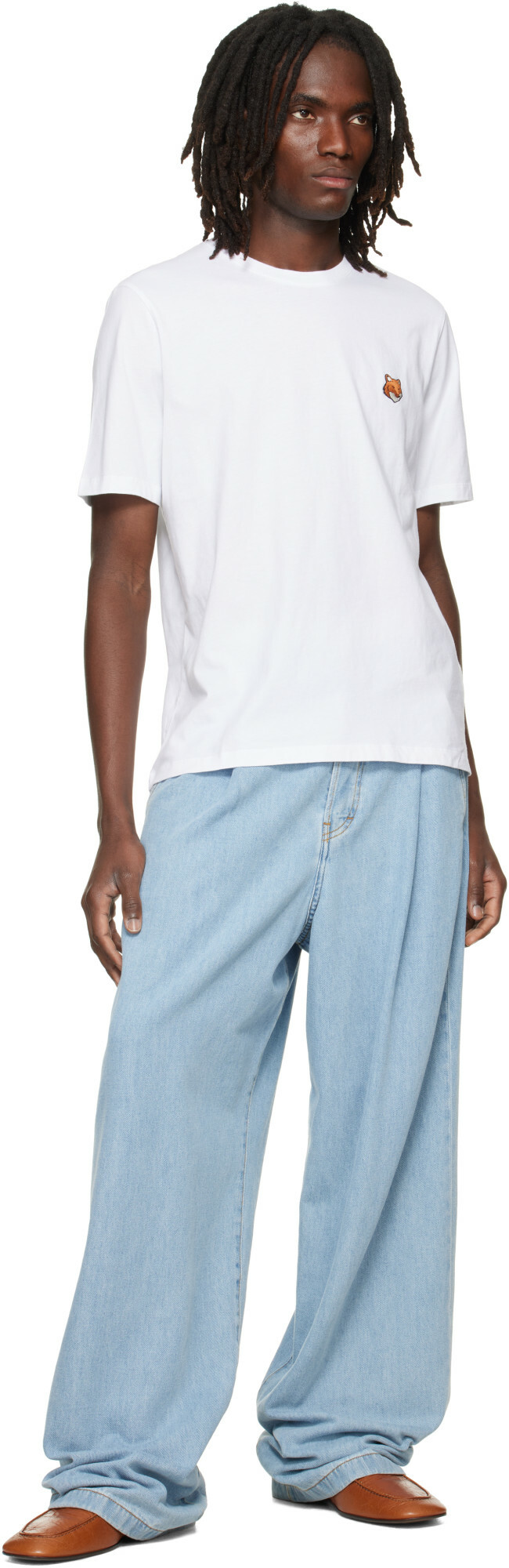 Maison Kitsuné White Fox Head Regular T-shirt