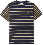 Lacoste - Striped Pima Cotton-Jersey T-Shirt - Blue