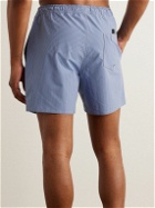 Saturdays NYC - Timothy Straight-Leg Mid-Length Striped Seersucker Swim Shorts - Blue