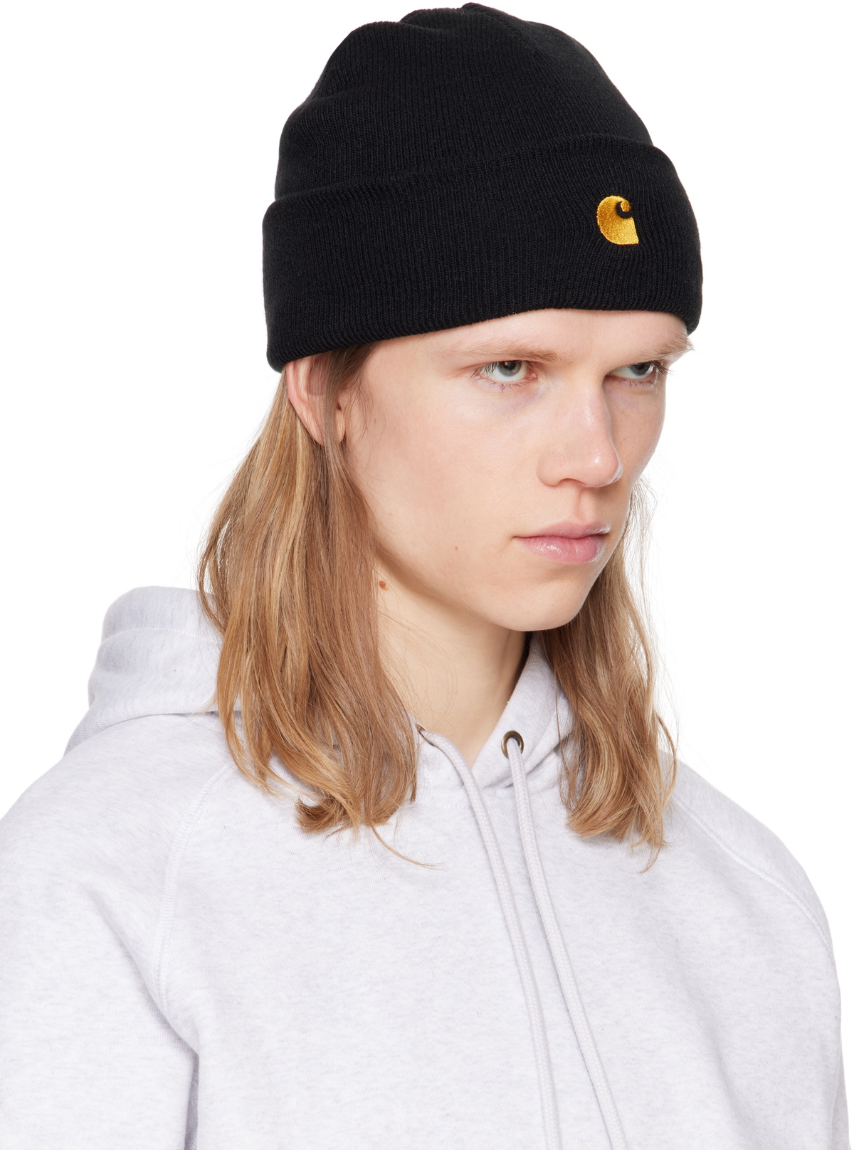 Carhartt Work In Progress Black Chase Beanie