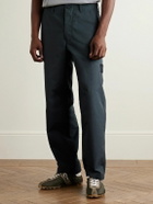 Stone Island - Ghost Straight-Leg Logo-Appliquéd Organic Cotton Chinos - Blue