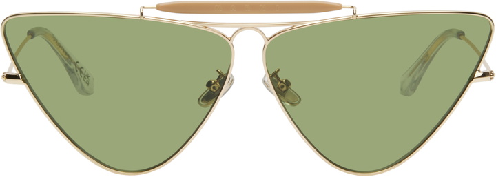 Photo: Marni Gold Cat Eye Sunglasses