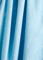 Rotate Birger Christensen Polka-dot Satin Wrap Dress Light Blue