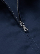 Nike - Logo-Embroidered Cotton-Twill Harrington Jacket - Blue