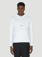 Rive Gauche Hooded Sweatshirt in White
