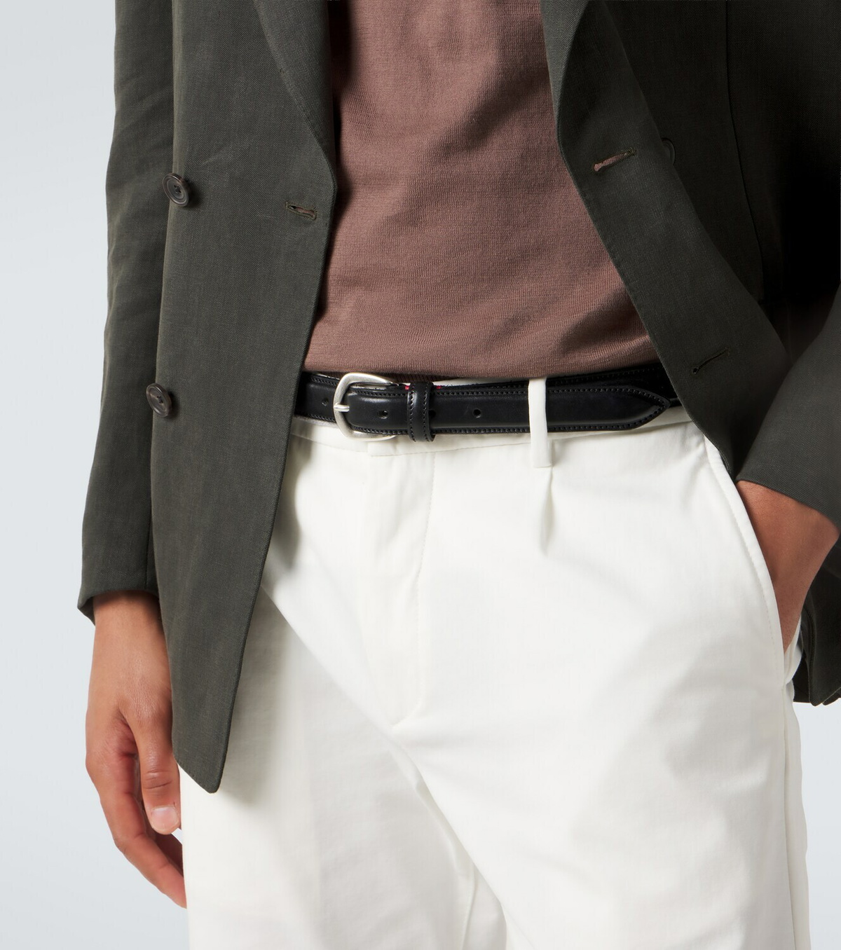 Eleventy Leather belt