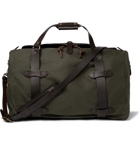 Filson - Leather-Trimmed Twill Duffle Bag - Men - Green