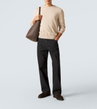 The Row Parker suede slip-on shoes