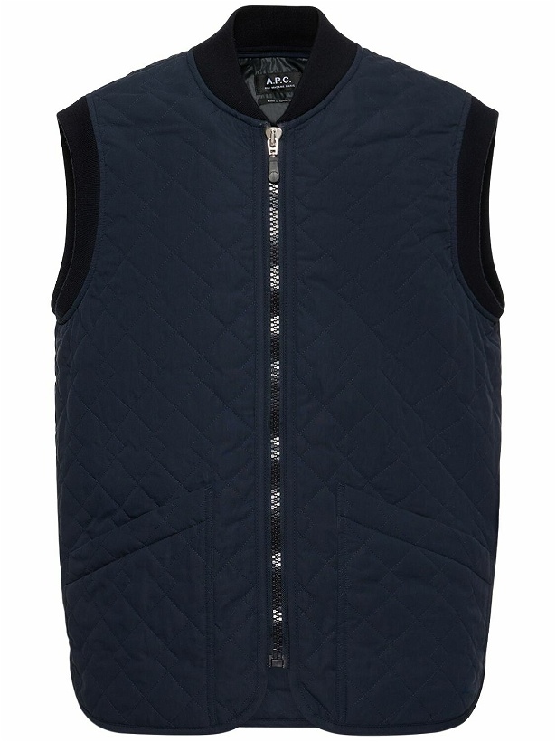 Photo: A.P.C. Quilted Cotton Blend Puffer Vest