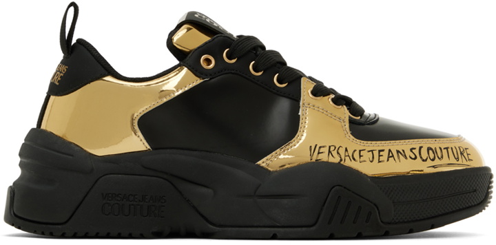 Photo: Versace Jeans Couture Black Speedtrack Sneakers