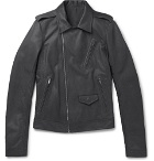 Rick Owens - Stooges Leather Biker Jacket - Men - Gray