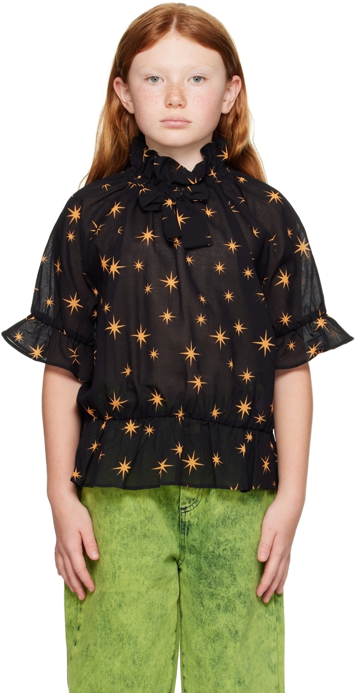 Mini Rodini Kids Black Stars Blouse