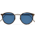 Eyevan 7285 - Round-Frame Acetate and Gunmetal-Tone Sunglasses - Tortoiseshell