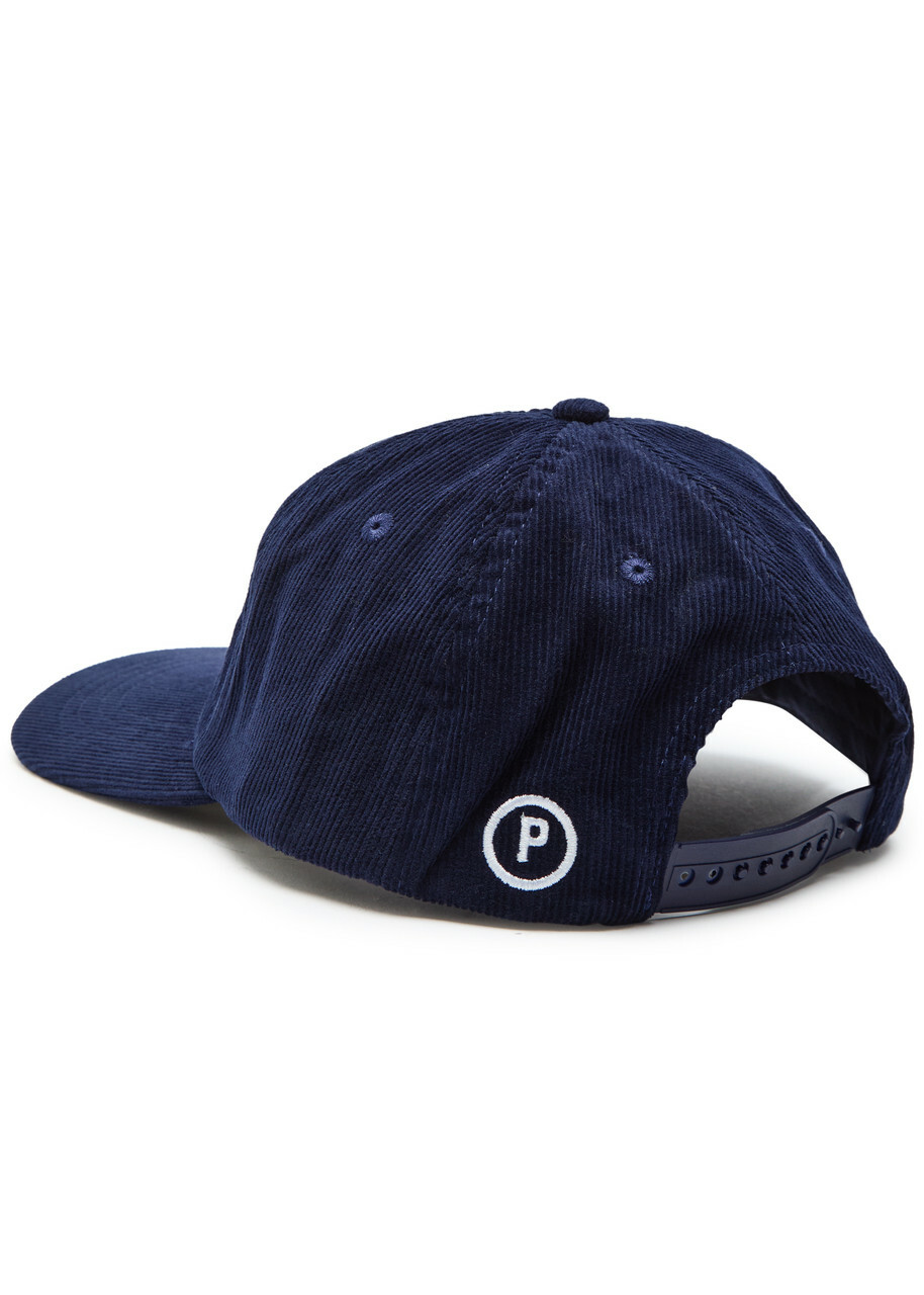 Picante Fratelli Logo-embroidered Corduroy cap - Navy - One Size