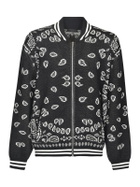 Alanui Paisley Intarsia Knited Zip-up Bomber Jacket